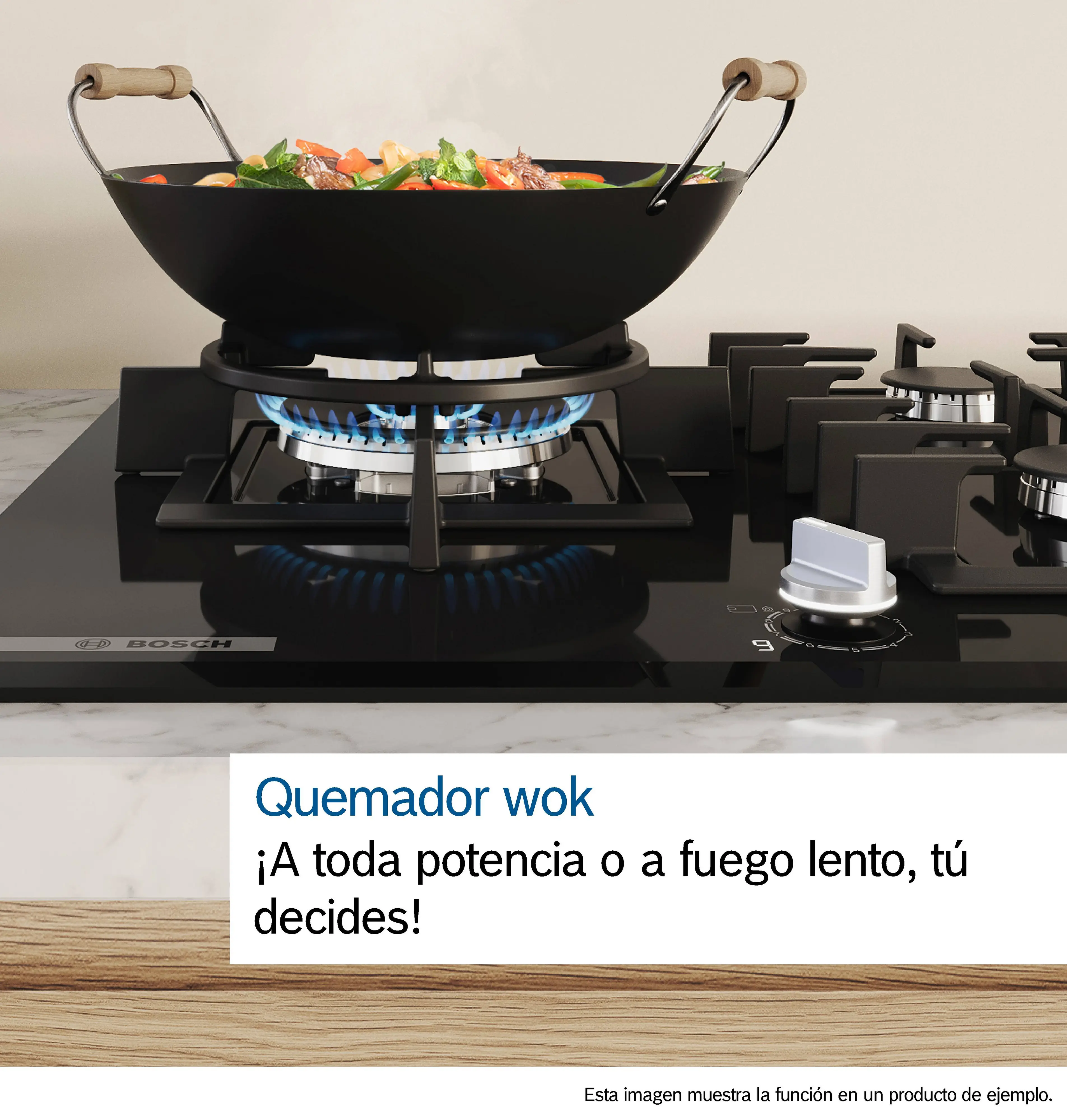 Bếp chuyên dụng cho chảo Wok: Công suất tối đa hoặc nhiệt độ thấp. Bếp chuyên dụng cho chảo Wok: Công suất tối đa hoặc nhiệt độ thấp.