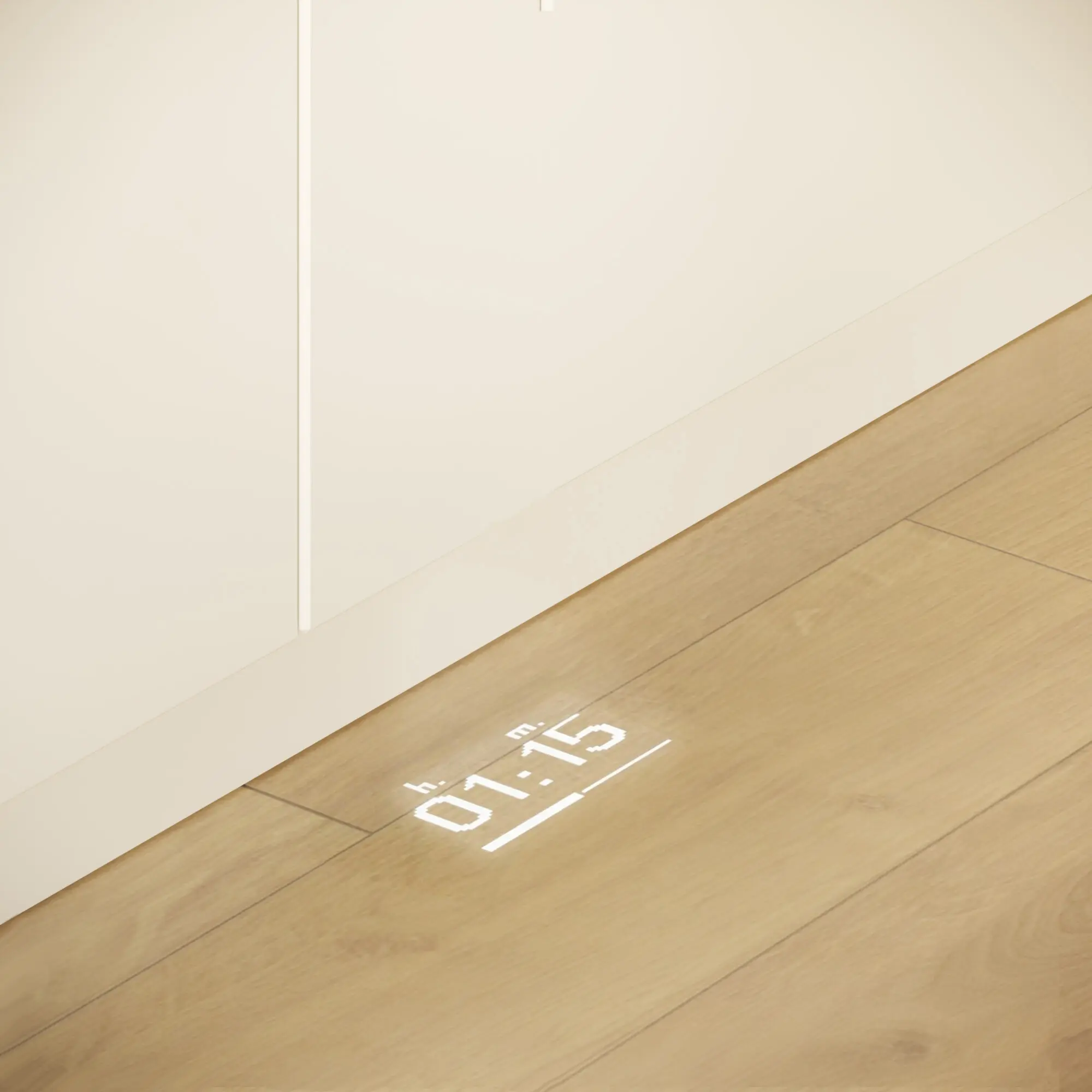 Time Light: Trạng thái chương trình và thời gian còn lại được hiển thị rõ ràng và ngắn gọn trên sàn.