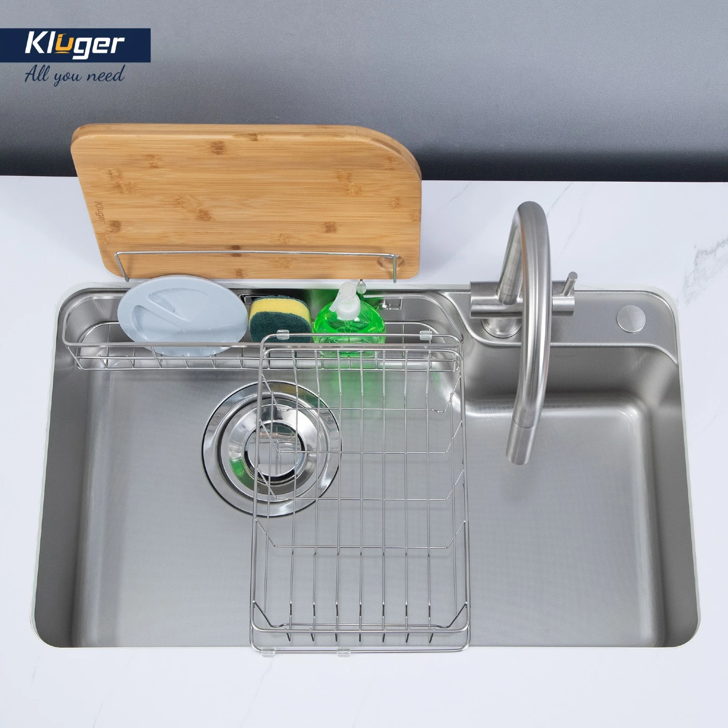 Chậu rửa Kluger KH8048SL Plus | Lắp âm