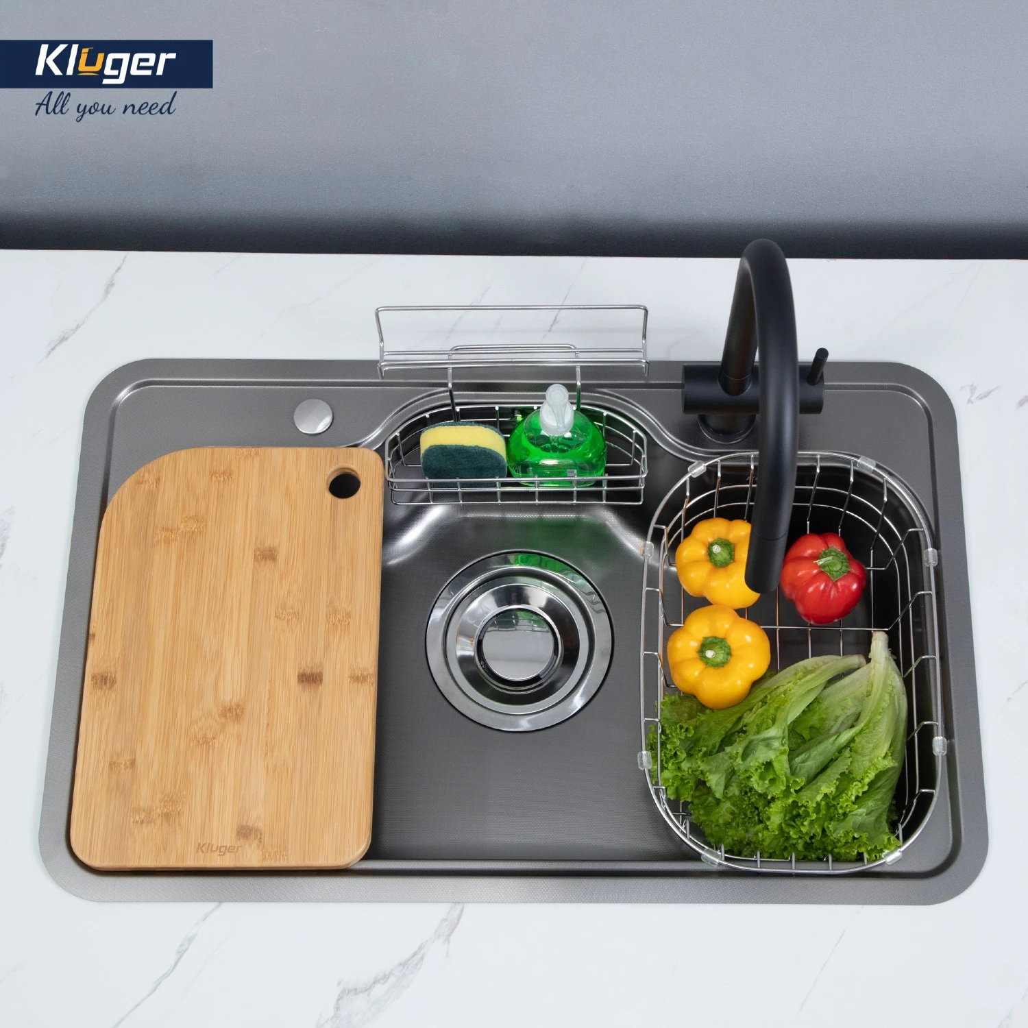 Chậu rửa Kluger KT8050FB-S80 | Lắp dương