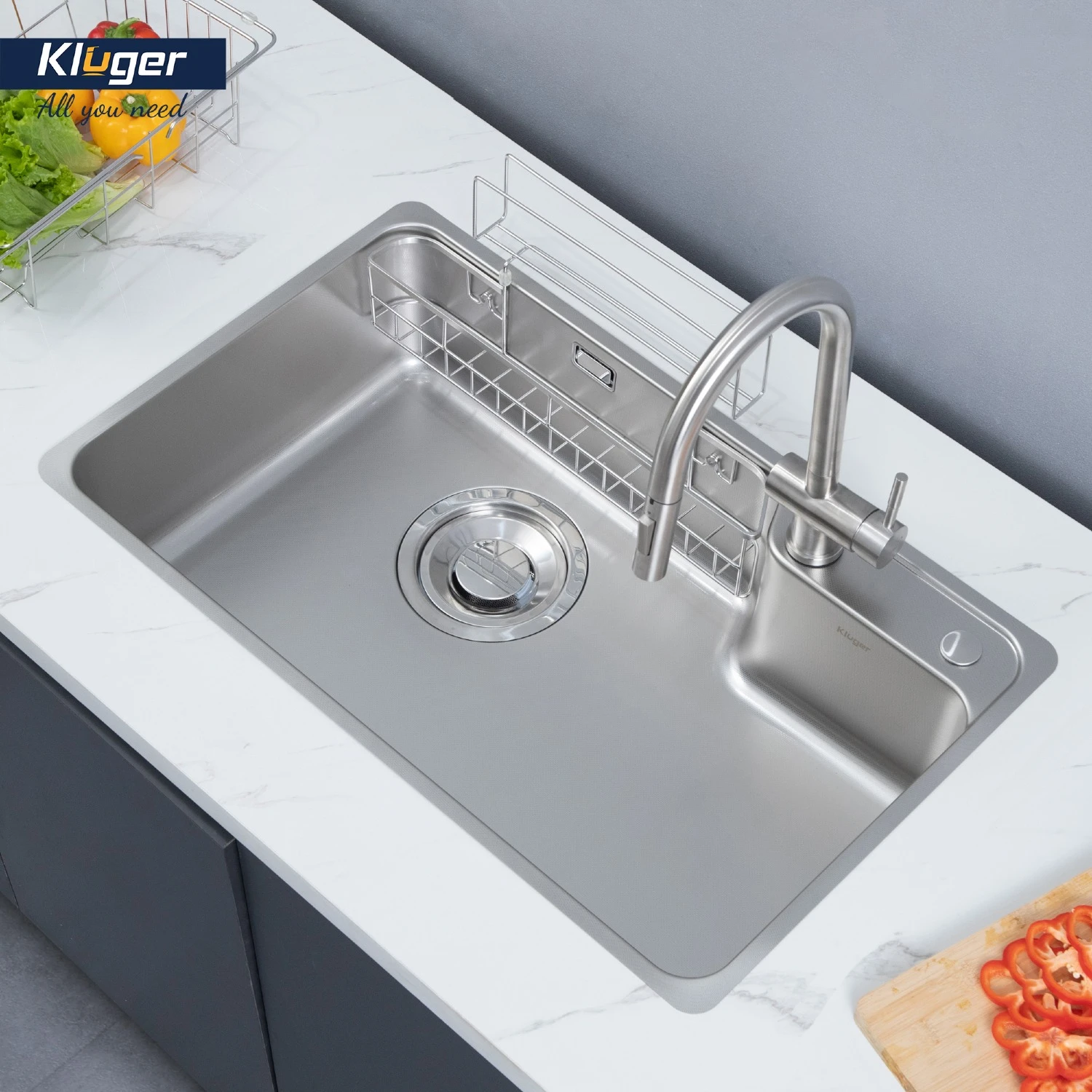 Chậu rửa Kluger KH8048SL Plus | Lắp dương