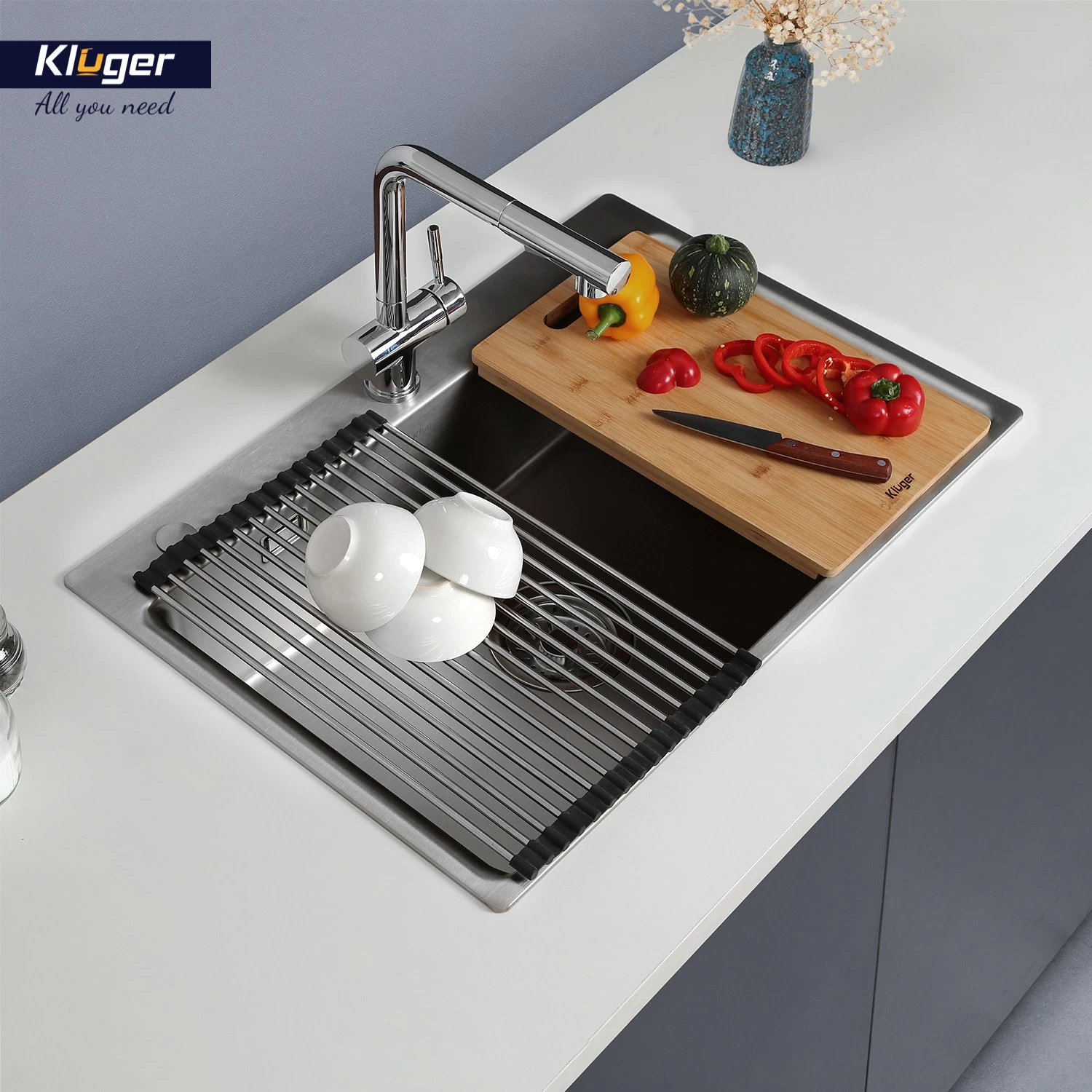 Chậu rửa Kluger KF8121S-S75 Chậu rửa Kluger KF8121S-S75