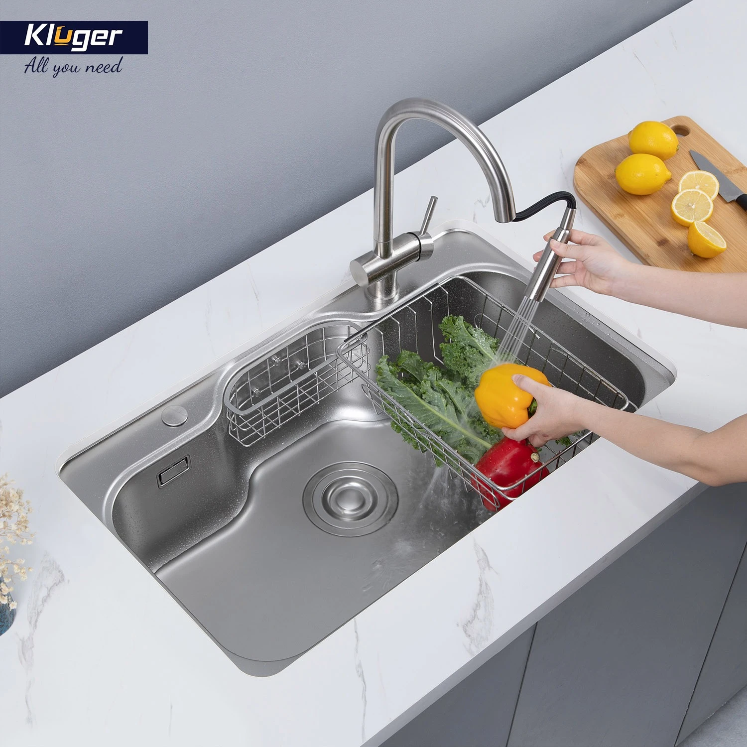Chậu rửa Kluger KW8151FS-S80 Plus