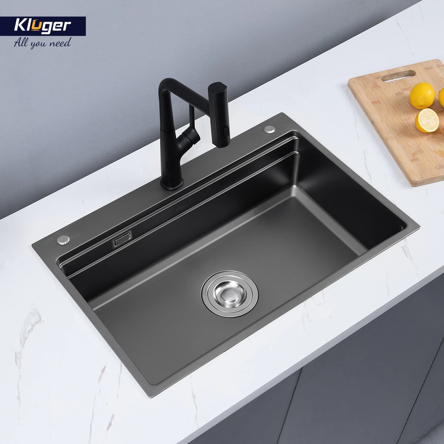 Chậu rửa bát Kluger KWF8161FB-S76 Plus