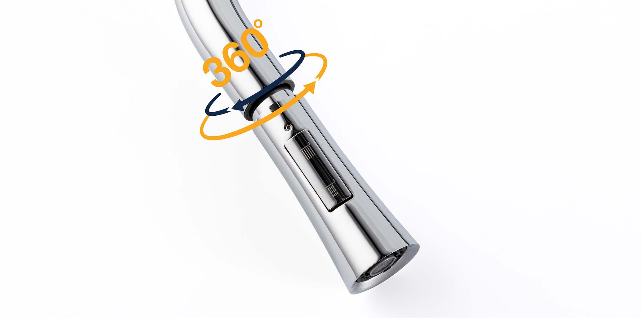 Cung cấp sự tiện lợi và đa năng trong quá trình sử dụng vòi rửa bát, có thể dễ dàng điều chỉnh hướng dòng nước một cách linh hoạt để phục vụ các nhu cầu khác nhau trong không gian bếp.