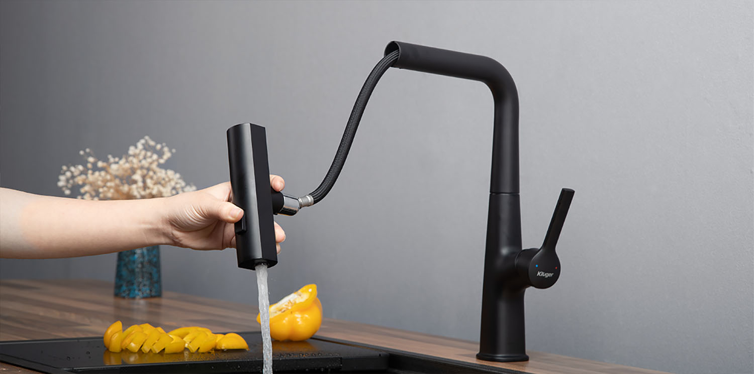 Lõi kéo dây rút vòi rửa Kluger KLF0018B là một phụ kiện hữu ích để tăng cường sự linh hoạt và tiện ích khi sử dụng vòi rửa bát