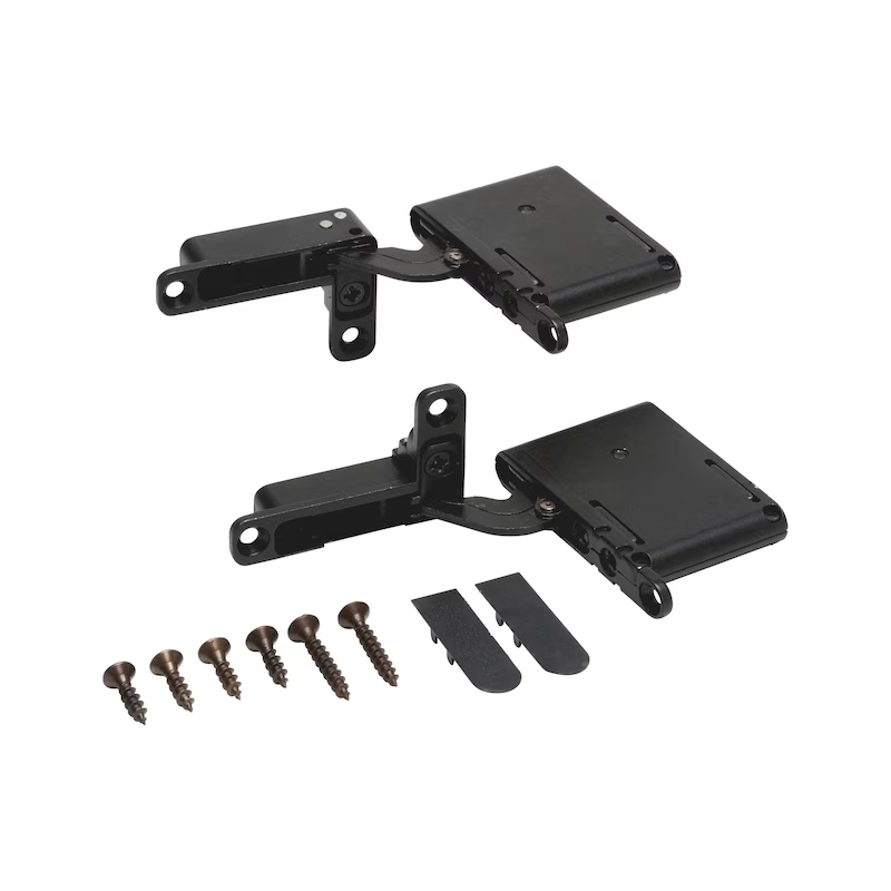 Bản lề âm 3 chiều cho cửa gỗ và khung nhôm có giảm chấn màu đen Hafele 342.79.300