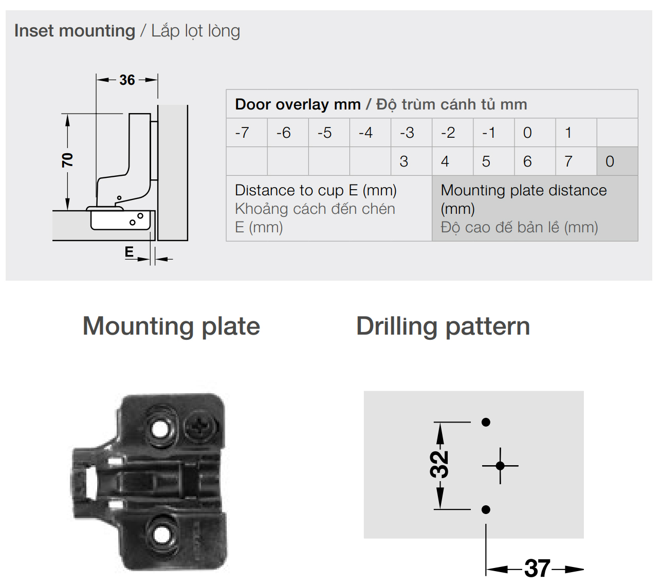 Kích thước lắp đặt | Bản lề giảm chấn thép mạ Niken màu đen lắp lọt lòng Metalla SM 110º kèm đế Hafele 315.20.752 + 315.98.656 Kích thước lắp đặt | Bản lề giảm chấn thép mạ Niken màu đen lắp lọt lòng Metalla SM 110º kèm đế Hafele 315.20.752 + 315.98.656