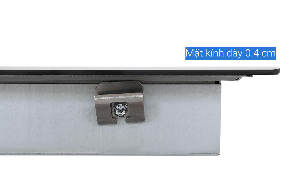 Mặt kính màu đen liền nguyên khối, an toàn, thẩm mỹ và tiện trong việc vệ sinh, lau chùi. Mặt kính màu đen liền nguyên khối, an toàn, thẩm mỹ và tiện trong việc vệ sinh, lau chùi.