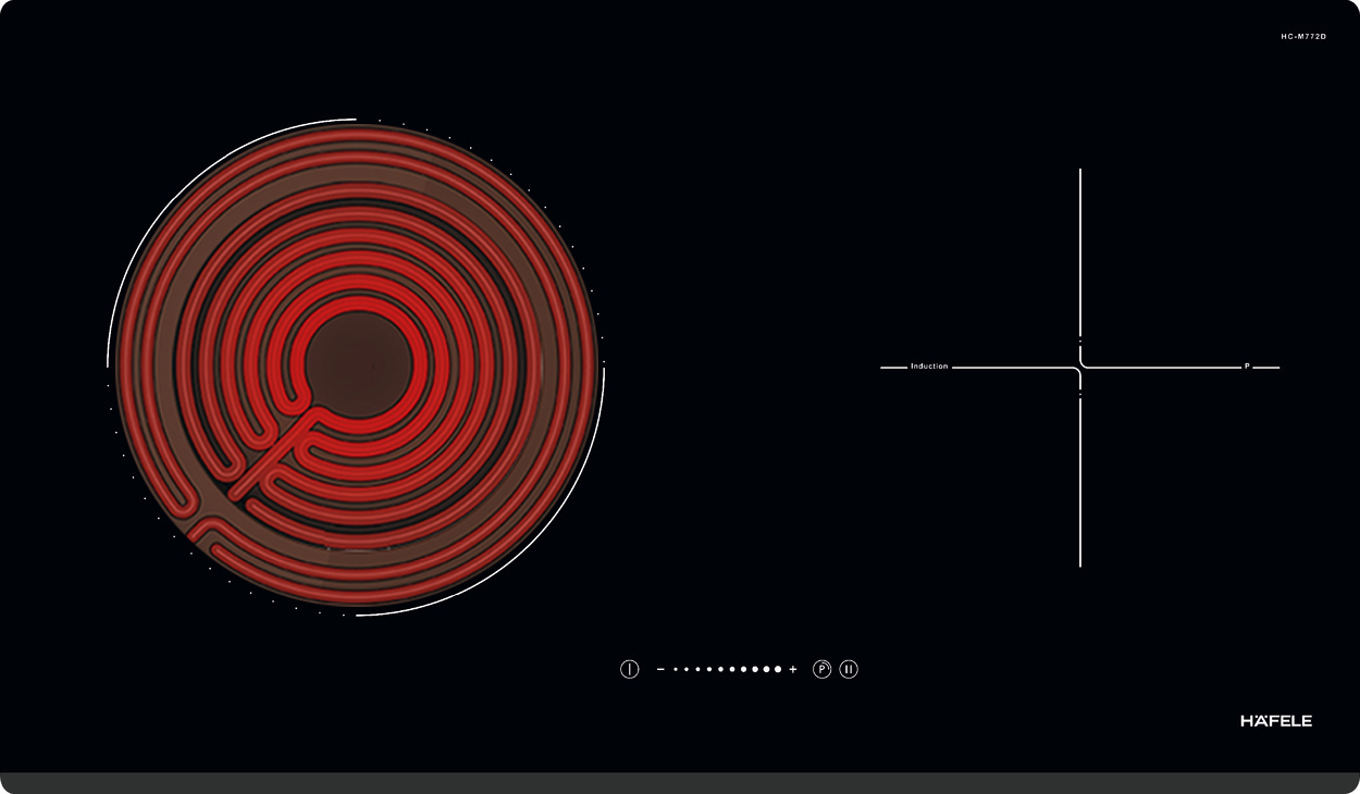 Bếp hỗn hợp điện từ 2 vùng nấu | Hafele HC-M772D | 536.61.695 | 5400W | nhập khẩu nguyên chiếc từ Tây Ban Nha Bếp hỗn hợp điện từ 2 vùng nấu | Hafele HC-M772D | 536.61.695 | 5400W | nhập khẩu nguyên chiếc từ Tây Ban Nha