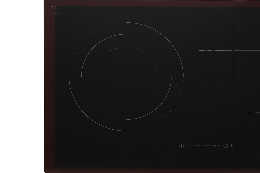 Bếp hỗn hợp điện từ 3 vùng nấu Hafele HC-M773D | 536.61.705 thiết kế vát cạnh trước sang trọng và hiện đại. Bếp hỗn hợp điện từ 3 vùng nấu Hafele HC-M773D | 536.61.705 thiết kế vát cạnh trước sang trọng và hiện đại.