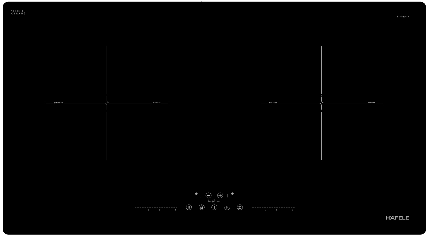 Bếp từ 2 vùng nấu | Hafele HC-I73241B | 536.61.859 | 5200W | nhập khẩu nguyên chiếc từ Tây Ban Nha Bếp từ 2 vùng nấu | Hafele HC-I73241B | 536.61.859 | 5200W | nhập khẩu nguyên chiếc từ Tây Ban Nha