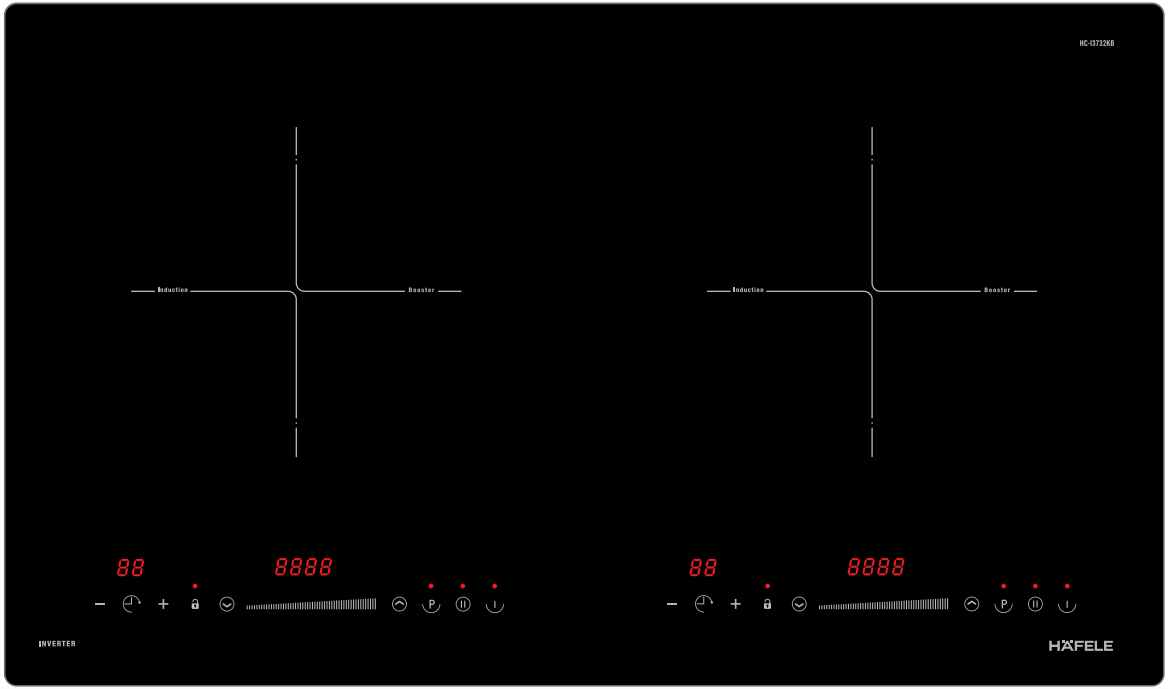 Bếp từ 2 vùng nấu | Hafele HC-I3732KB | 536.61.906 | Inverter | 4400W | nhập khẩu nguyên chiếc từ Malaysia Bếp từ 2 vùng nấu | Hafele HC-I3732KB | 536.61.906 | Inverter | 4400W | nhập khẩu nguyên chiếc từ Malaysia