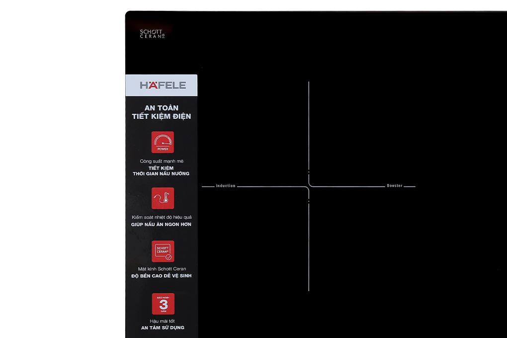 Bếp từ Hafele HC-I7325B | 533.09.979 thiết kế vát cạnh trước sang trọng và hiện đại. Bếp từ Hafele HC-I7325B | 533.09.979 thiết kế vát cạnh trước sang trọng và hiện đại.