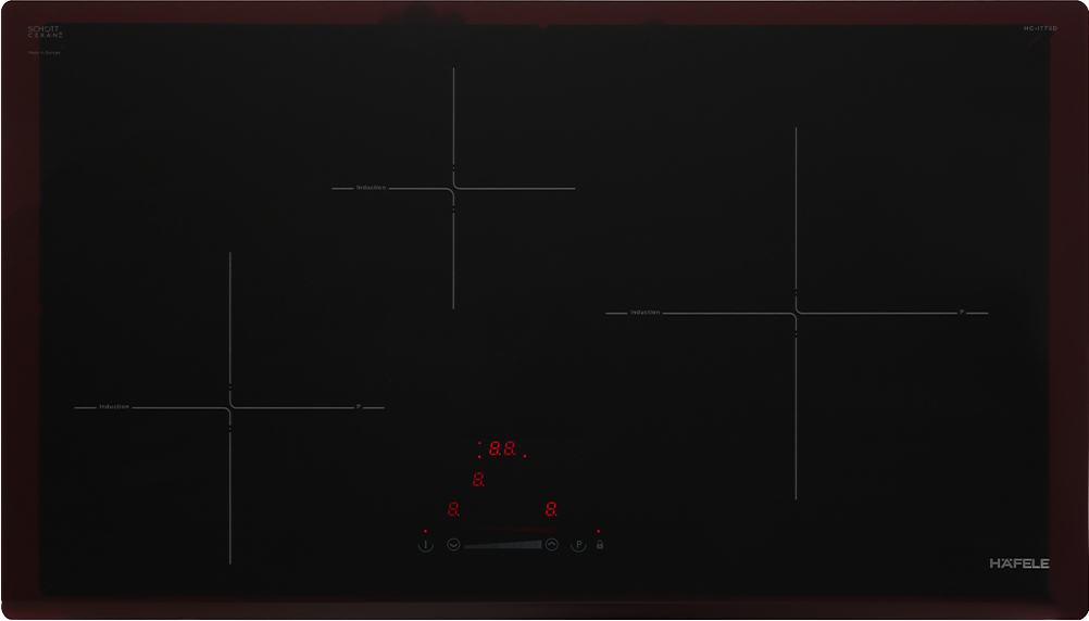 Bếp từ 3 vùng nấu | Hafele HC-I773D | 536.01.905 | 6700W | 77cm | nhập khẩu nguyên chiếc từ Tây Ban Nha Bếp từ 3 vùng nấu | Hafele HC-I773D | 536.01.905 | 6700W | 77cm | nhập khẩu nguyên chiếc từ Tây Ban Nha