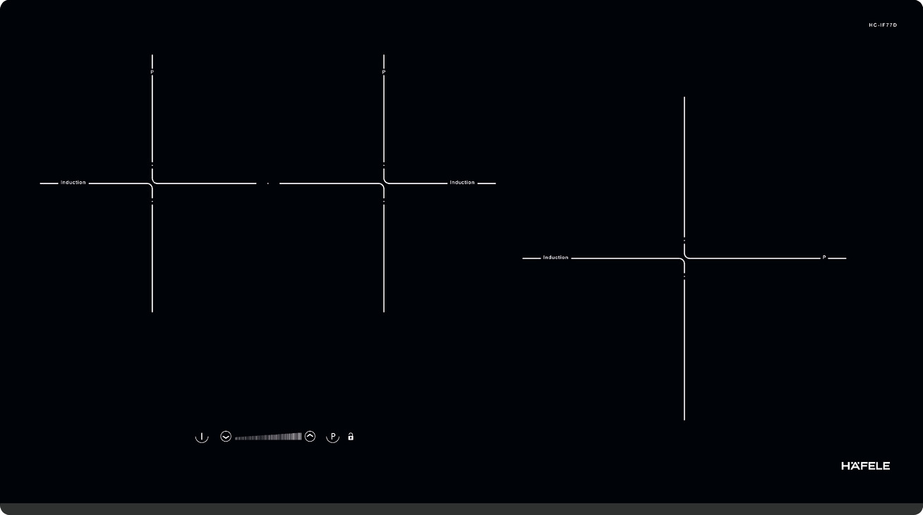 Bếp từ 3 vùng nấu | Hafele HC-IF77D | 536.61.665 | 6700W | 77cm | nhập khẩu nguyên chiếc từ Tây Ban Nha Bếp từ 3 vùng nấu | Hafele HC-IF77D | 536.61.665 | 6700W | 77cm | nhập khẩu nguyên chiếc từ Tây Ban Nha