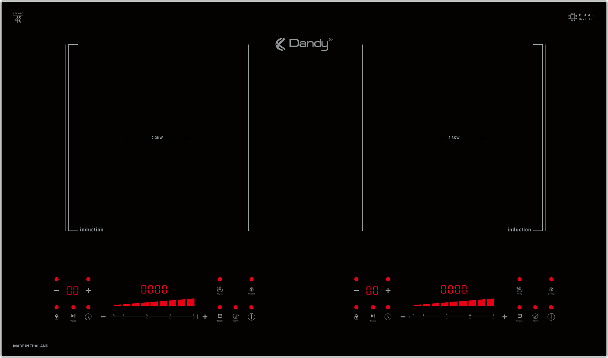 Bếp từ Dandy DY-TH599 | 2 vùng nấu | nhập khẩu nguyên chiếc từ Thái Lan | thiết kế sang trọng Bếp từ Dandy DY-TH599 | 2 vùng nấu | nhập khẩu nguyên chiếc từ Thái Lan | thiết kế sang trọng