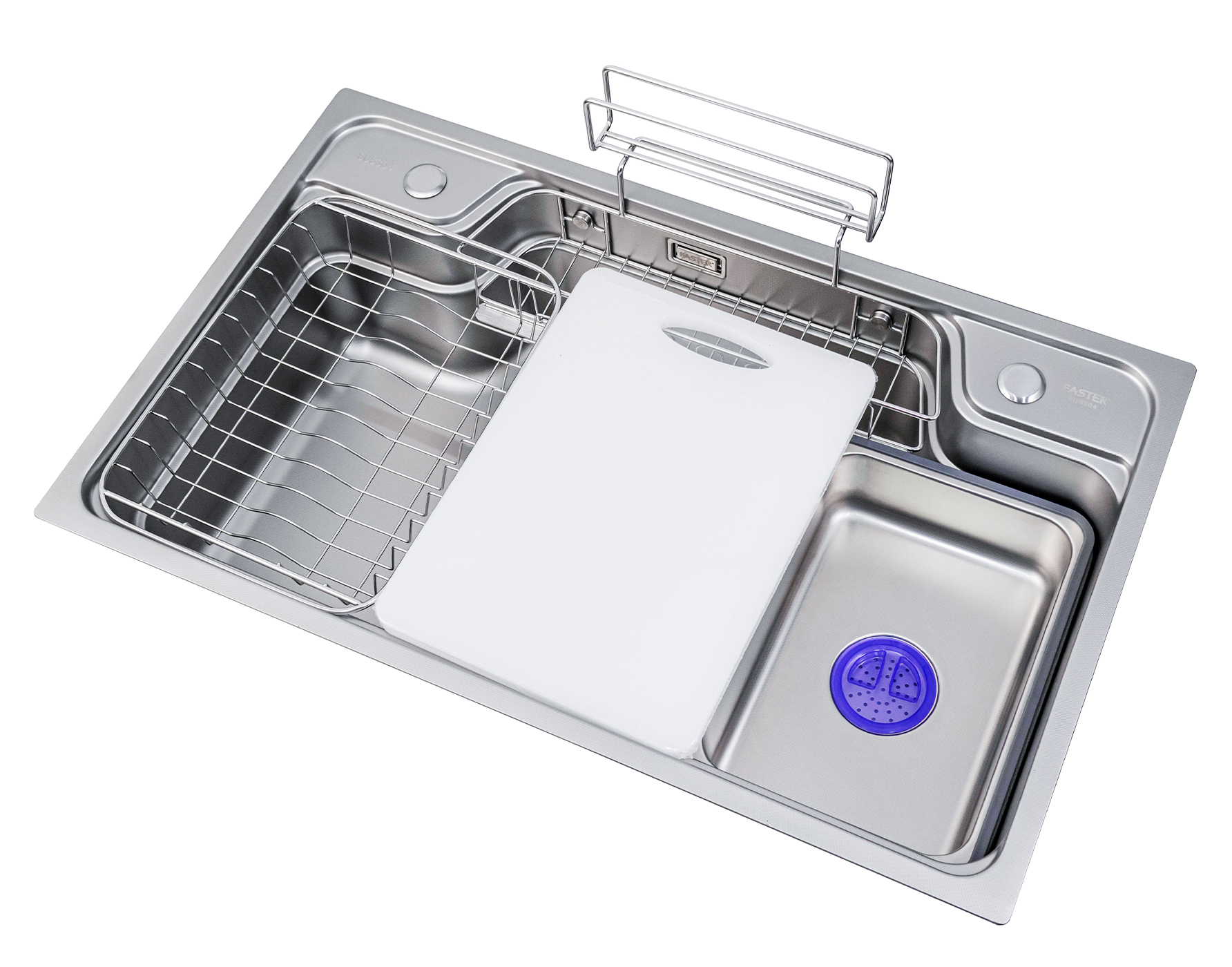 Chậu rửa 1 hố kiểu nhật Inox 304 vân Linen siêu nhỏ chống xước Faster FS 7848SE Chậu rửa 1 hố kiểu nhật Inox 304 vân Linen siêu nhỏ chống xước Faster FS 7848SE