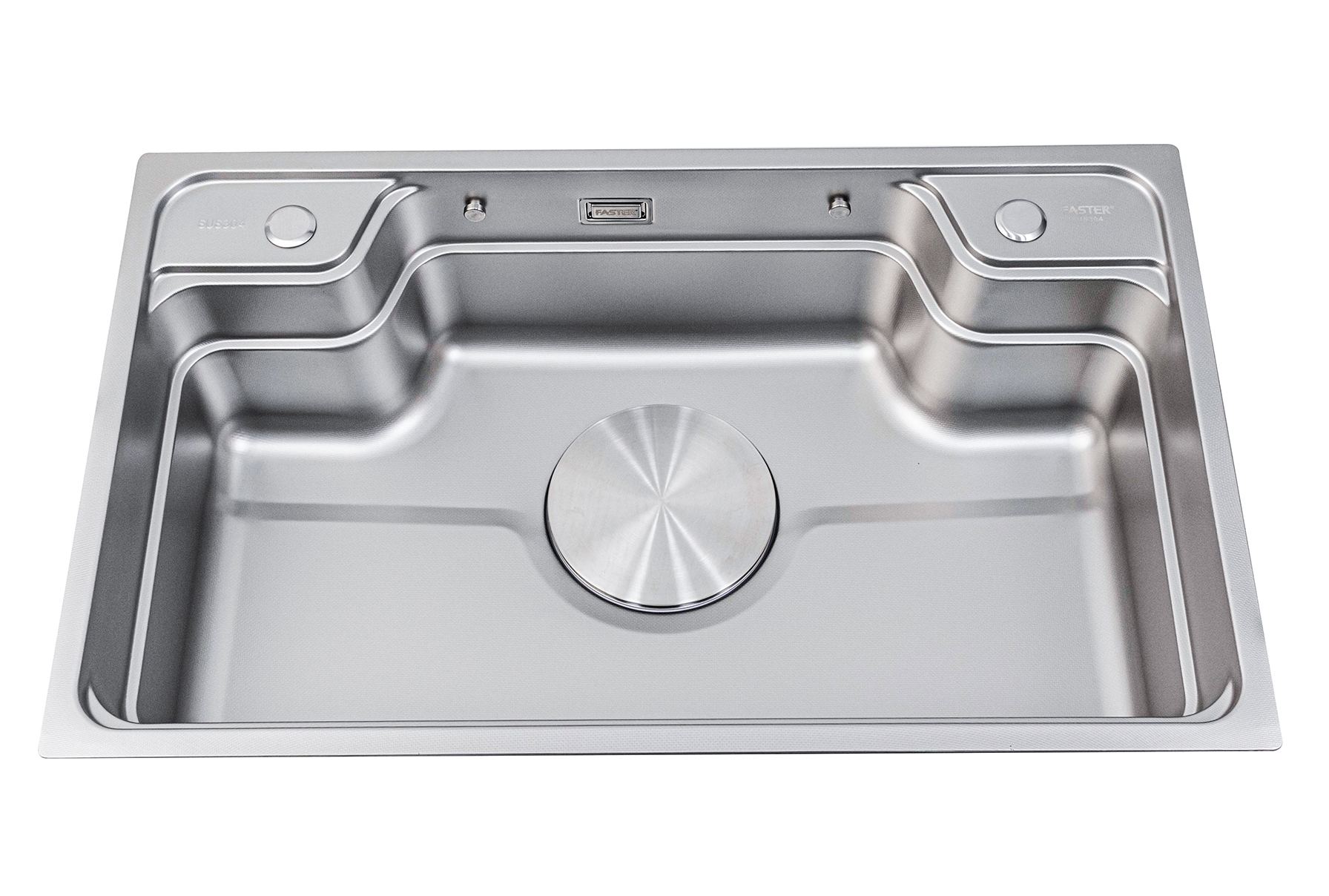 Chậu rửa 1 hố kiểu nhật Inox 304 vân Linen siêu nhỏ chống xước Faster FS 7848SE Chậu rửa 1 hố kiểu nhật Inox 304 vân Linen siêu nhỏ chống xước Faster FS 7848SE