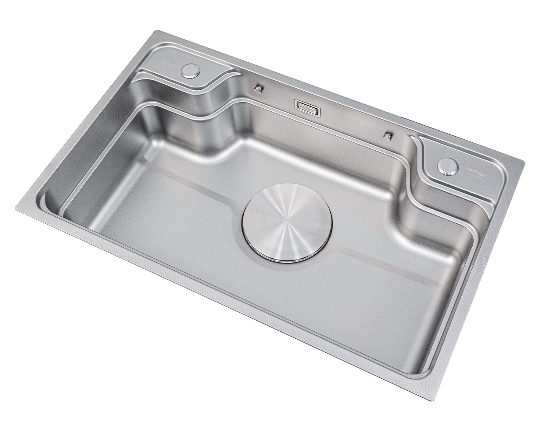 Chậu rửa 1 hố kiểu nhật Inox 304 vân Linen siêu nhỏ chống xước Faster FS 7848SE Chậu rửa 1 hố kiểu nhật Inox 304 vân Linen siêu nhỏ chống xước Faster FS 7848SE