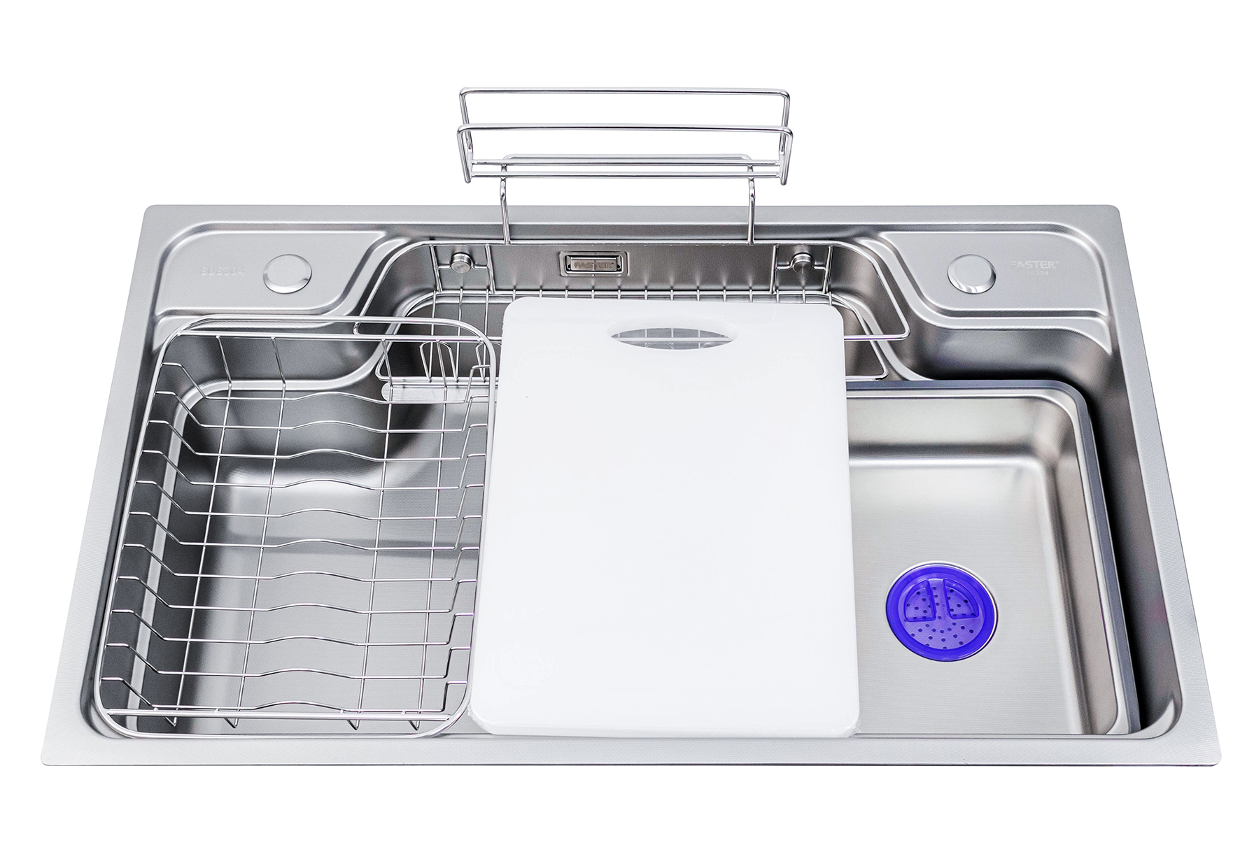 Chậu rửa 1 hố kiểu nhật Inox 304 vân Linen siêu nhỏ chống xước Faster FS 7848SE Chậu rửa 1 hố kiểu nhật Inox 304 vân Linen siêu nhỏ chống xước Faster FS 7848SE