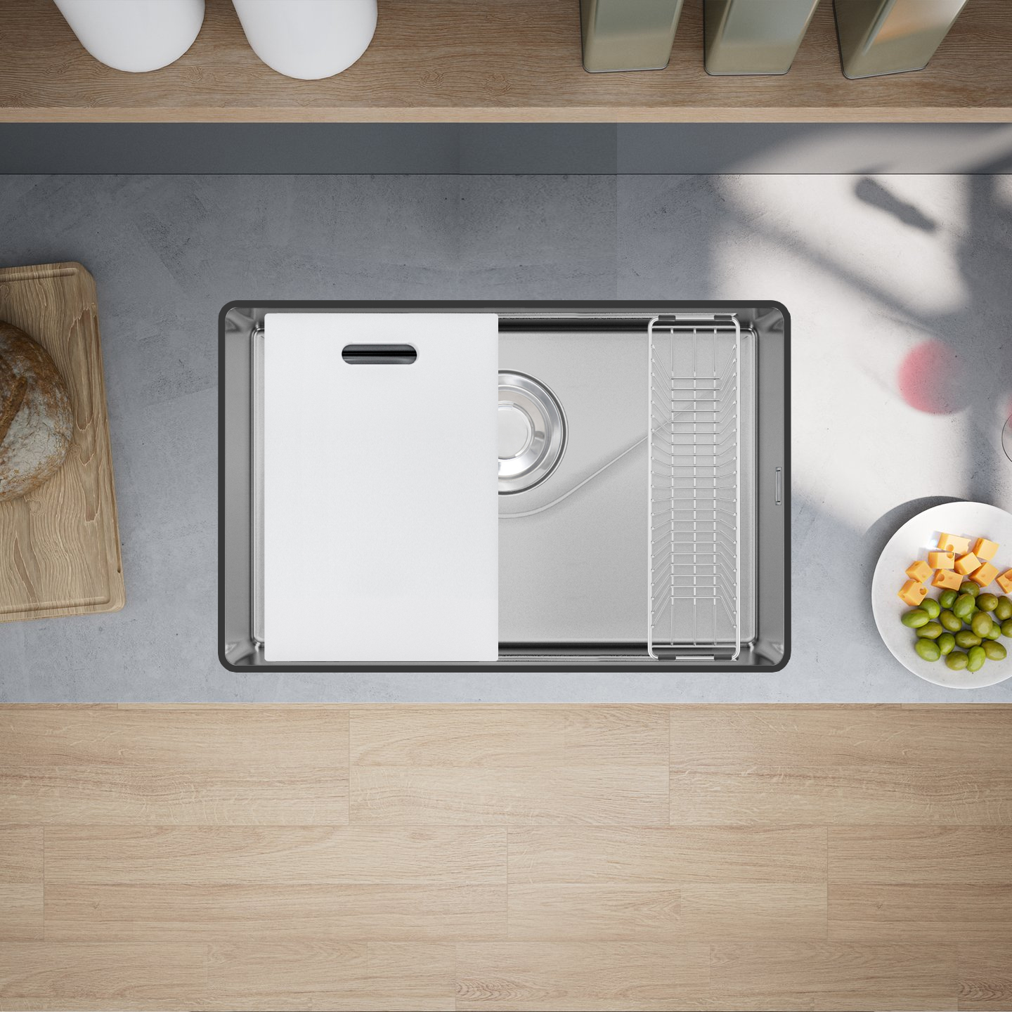 Chậu rửa bát GrandX GX6845V sử dụng bề mặt Volcano Tech cấu trúc dập nổi có khả năng phân tán áp lực và chấn động Chậu rửa bát GrandX GX6845V sử dụng bề mặt Volcano Tech cấu trúc dập nổi có khả năng phân tán áp lực và chấn động