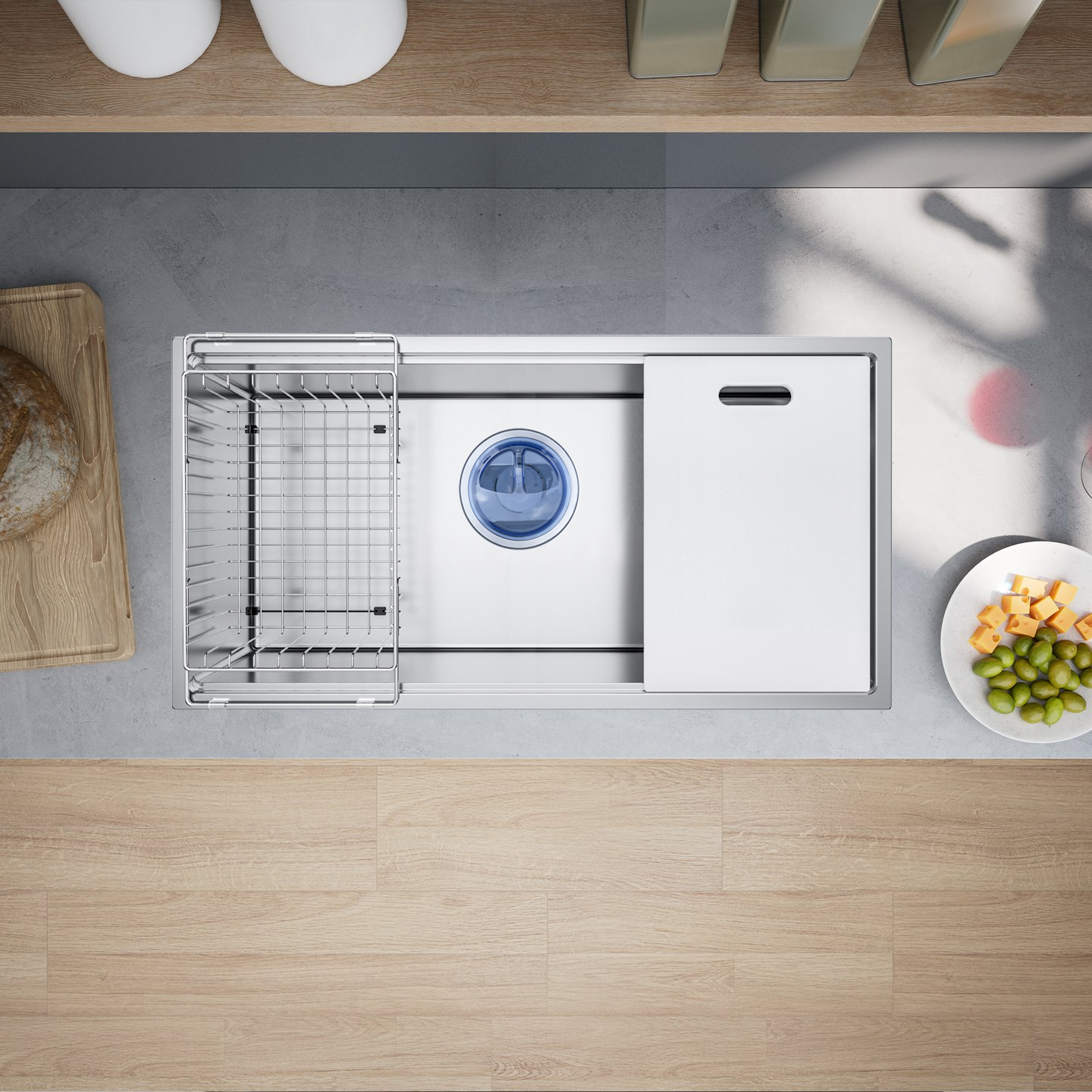 Chậu rửa bát GrandX GX8646S thiết kế sâu lòng cung cấp không gian đủ cho các công việc lớn hơn. Chậu rửa bát GrandX GX8646S thiết kế sâu lòng cung cấp không gian đủ cho các công việc lớn hơn.