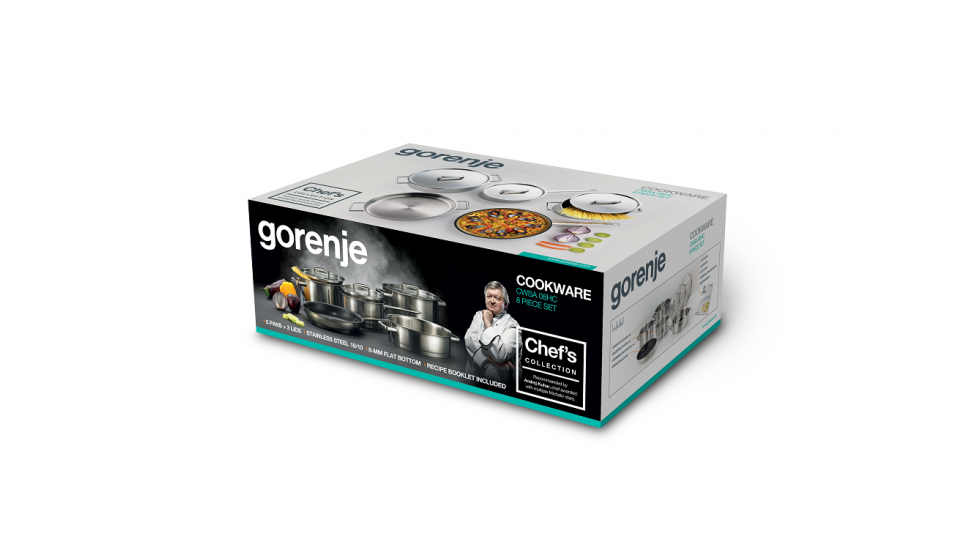 Bộ nồi từ Chef's Collection Gorenje CWSA08HC