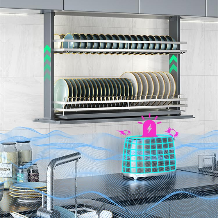 Trong quá trình đi xuống, giá sẽ tự động chuyển động nâng lên nếu gặp phải vật cản rất an toàn. Trong quá trình đi xuống, giá sẽ tự động chuyển động nâng lên nếu gặp phải vật cản rất an toàn.