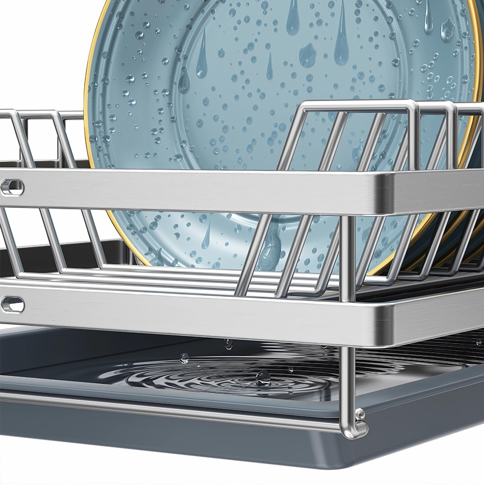 Giá bát đĩa nâng hạ điện tự động cảm ứng Inox 304 nan dẹt 900mm Eurogold ESL9890 còn đính kèm khay hứng nước Giá bát đĩa nâng hạ điện tự động cảm ứng Inox 304 nan dẹt 900mm Eurogold ESL9890 còn đính kèm khay hứng nước