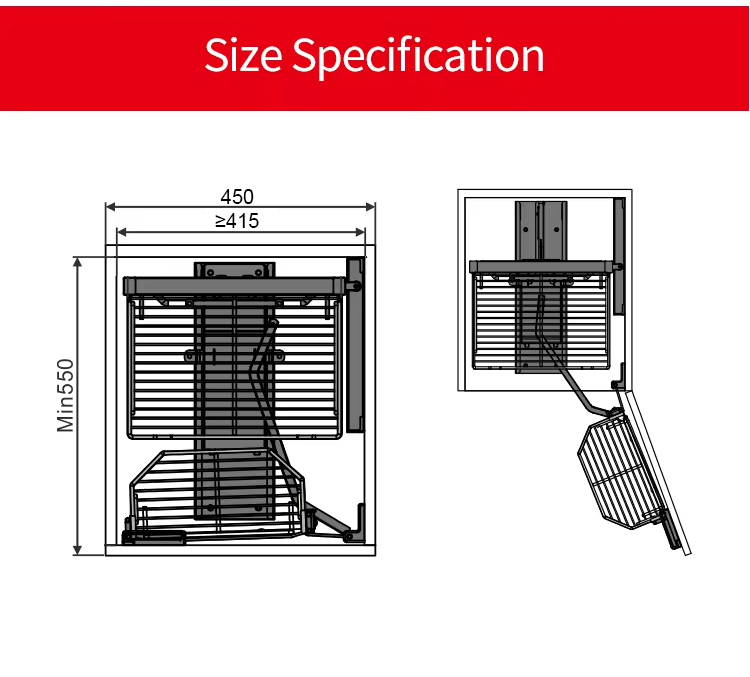 Kích thước lắp đặt | Tủ đồ khô 4 tầng thép mạ Chrome nan tròn cánh mở 450mm Eurogold EG80445 Kích thước lắp đặt | Tủ đồ khô 4 tầng thép mạ Chrome nan tròn cánh mở 450mm Eurogold EG80445