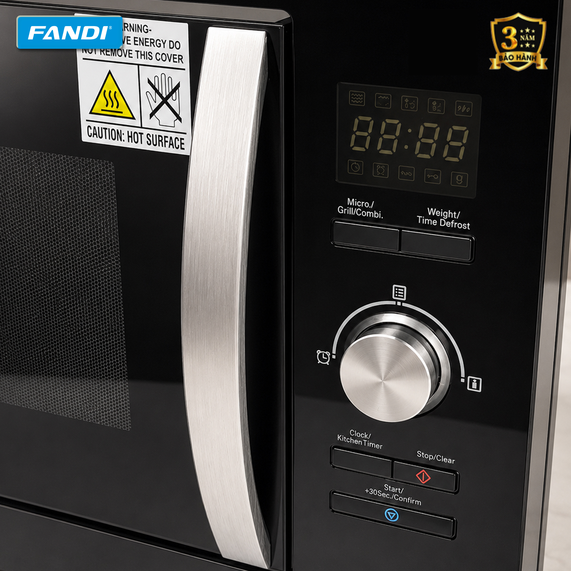 Lò vi sóng kết hợp nướng âm tủ 25 lít Fandi FD-BMW25 Lò vi sóng kết hợp nướng âm tủ 25 lít Fandi FD-BMW25