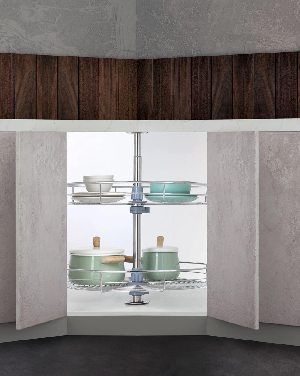 Mâm xoay góc 4/4 mở 360º Inox 304 nan tròn Eurogold EP360A | EXT36080 là phụ kiện tủ bếp được nhập khẩu chính hãng từ thương hiệu nổi tiếng Eurogold Mâm xoay góc 4/4 mở 360º Inox 304 nan tròn Eurogold EP360A | EXT36080 là phụ kiện tủ bếp được nhập khẩu chính hãng từ thương hiệu nổi tiếng Eurogold