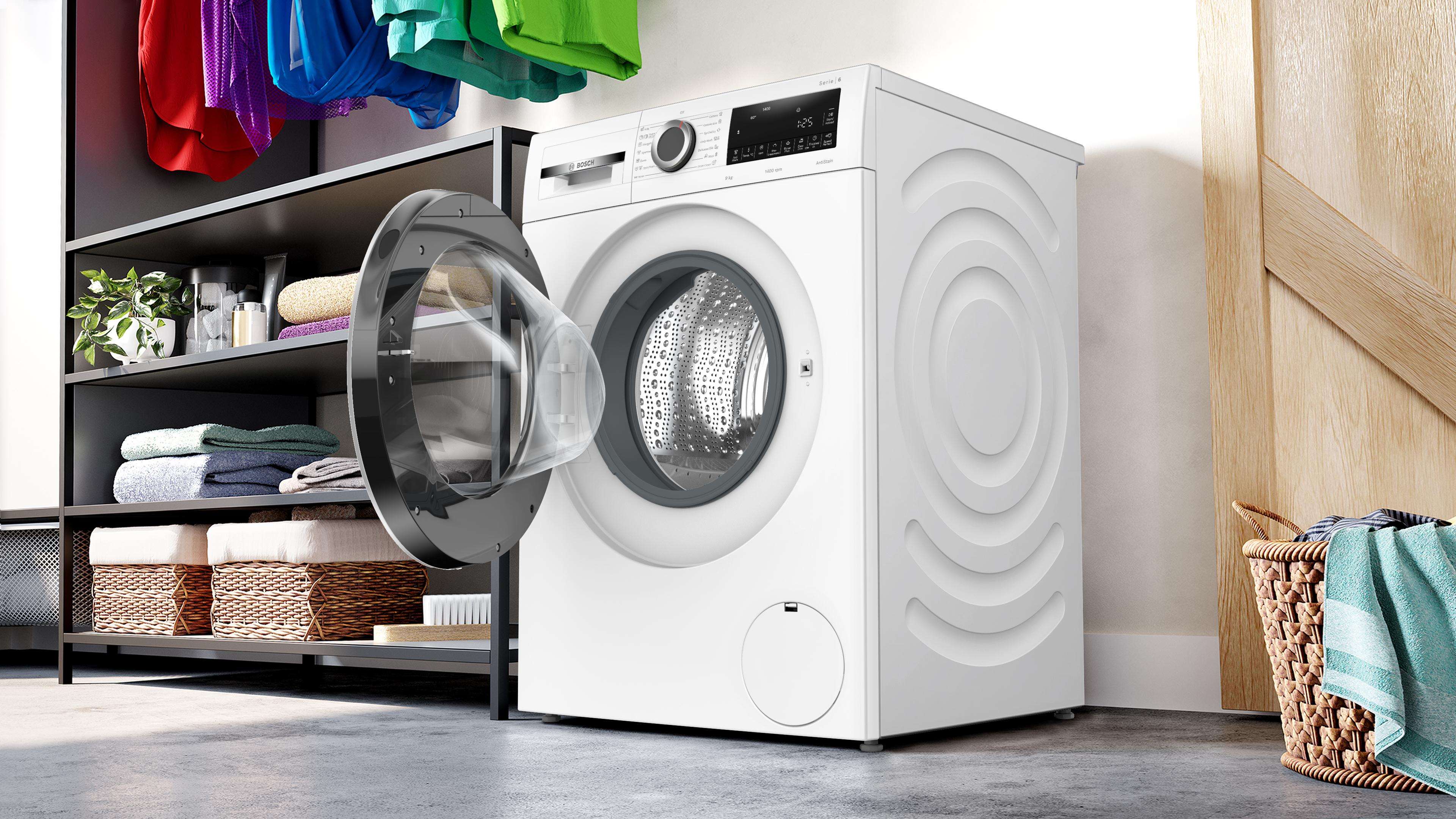 Giặt nhiều hơn và hiệu quả hơn với dung tích 9kg. Giặt nhiều hơn và hiệu quả hơn với dung tích 9kg.