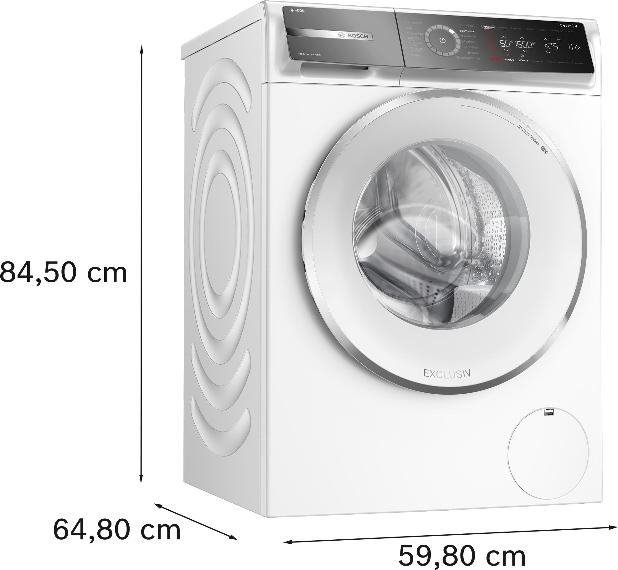 Máy giặt độc lập cửa trước 11kg Serie 8 Bosch WGB266A90
