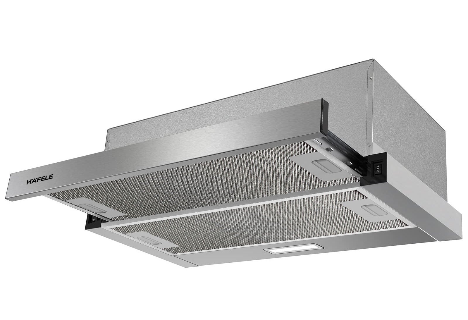 Máy hút mùi âm tủ Inox 60cm Hafele HC-H6021TS | 533.86.812 được trang bị bảng điều khiển phím bấm thông minh Máy hút mùi âm tủ Inox 60cm Hafele HC-H6021TS | 533.86.812 được trang bị bảng điều khiển phím bấm thông minh