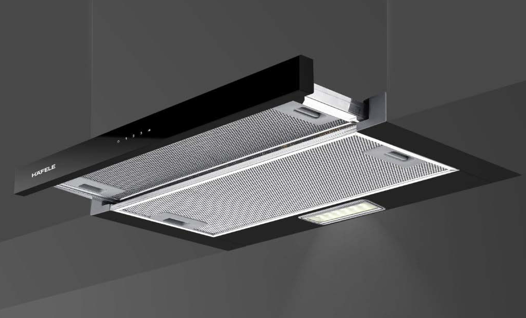 Việc nấu nướng trở nên dễ dàng hơn bao giờ hết với hệ thống đèn LED chiếu sáng hiện đại của máy hút mùi âm tủ cảm ứng kính đen 60cm Hafele HC-T603B | 533.86.811 Việc nấu nướng trở nên dễ dàng hơn bao giờ hết với hệ thống đèn LED chiếu sáng hiện đại của máy hút mùi âm tủ cảm ứng kính đen 60cm Hafele HC-T603B | 533.86.811