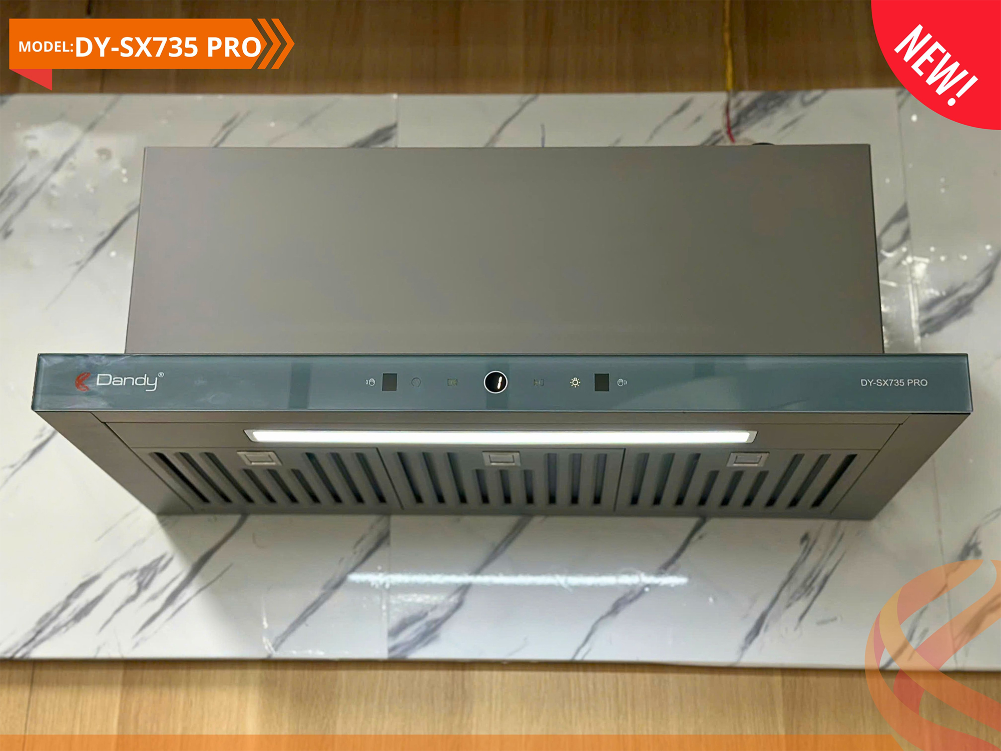 Máy hút mùi âm tủ | Dandy DY-SX735 Pro | màu xám | 70cm Máy hút mùi âm tủ | Dandy DY-SX735 Pro | màu xám | 70cm