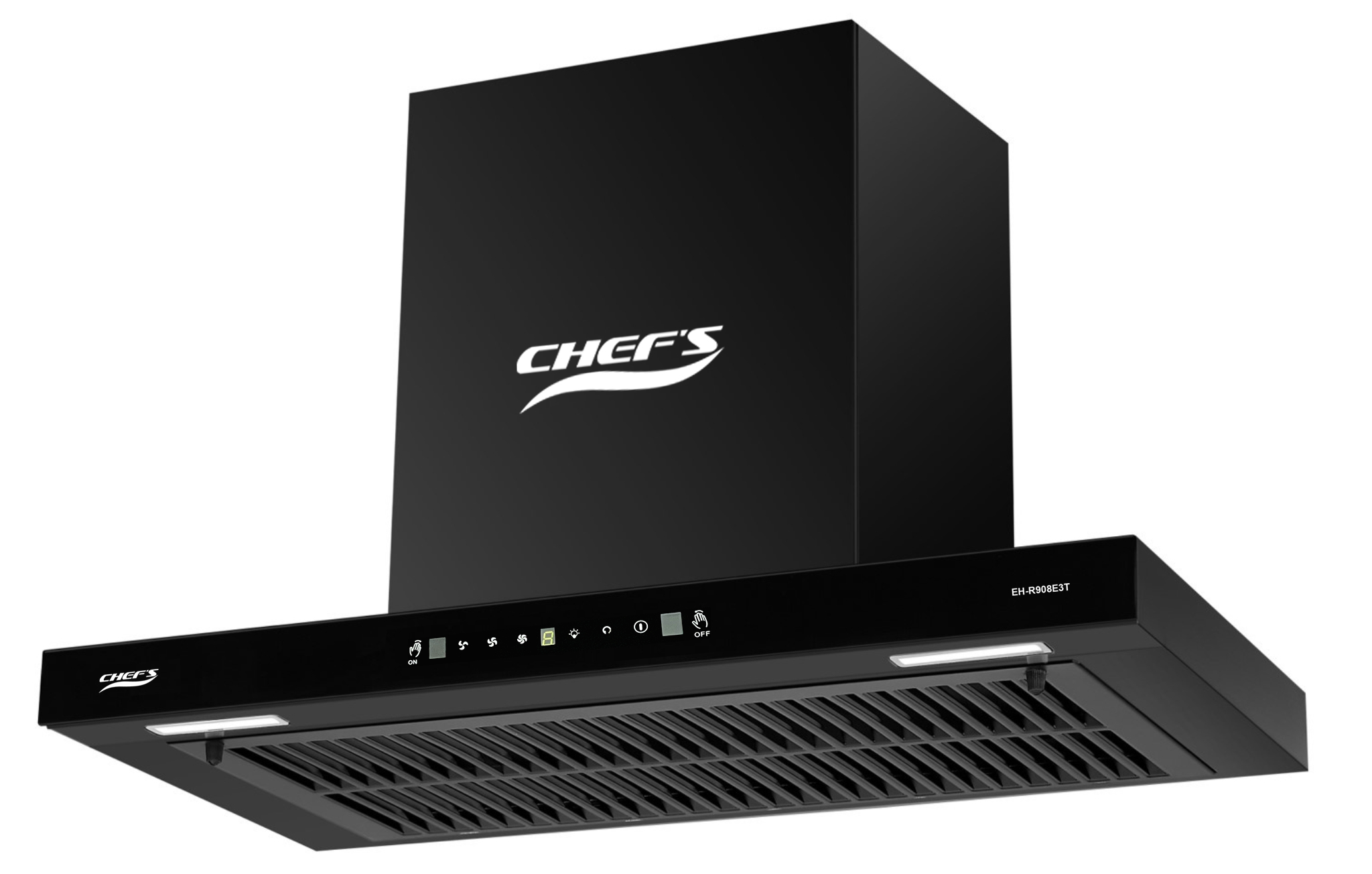 Máy hút mùi áp tường chữ T màu đen 70cm Chefs EH-R908E3T tự hào tích hợp nhiều ưu điểm nổi trội về kích thước, kiểu dáng và công suất hút Máy hút mùi áp tường chữ T màu đen 70cm Chefs EH-R908E3T tự hào tích hợp nhiều ưu điểm nổi trội về kích thước, kiểu dáng và công suất hút