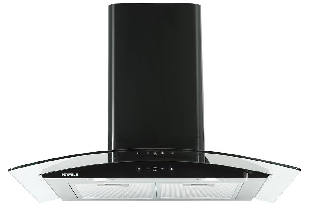 Máy hút mùi áp tường kính cong màu đen | Häfele HH-WT70A | 533.86.807 | 70cm Máy hút mùi áp tường kính cong màu đen | Häfele HH-WT70A | 533.86.807 | 70cm