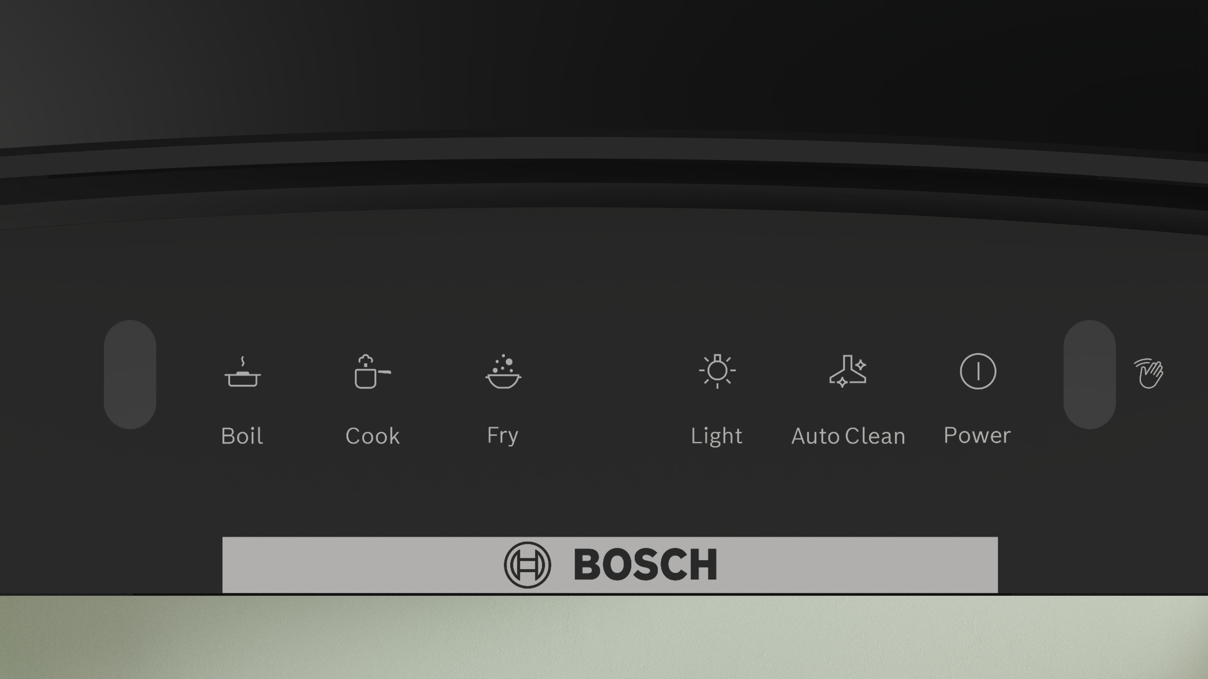 Máy hút mùi áp tường kính cong màu đen 90cm Serie 4 Bosch DWA98IJ60I Máy hút mùi áp tường kính cong màu đen 90cm Serie 4 Bosch DWA98IJ60I