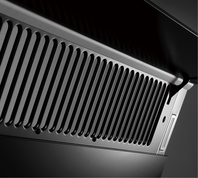 Máy hút mùi áp tường kính vát màu đen 90cm Hafele HC-H901WB | 533.83.655 sử dụng hệ thống lưới lọc dạng thanh nan sơn tĩnh điện cao cấp Máy hút mùi áp tường kính vát màu đen 90cm Hafele HC-H901WB | 533.83.655 sử dụng hệ thống lưới lọc dạng thanh nan sơn tĩnh điện cao cấp