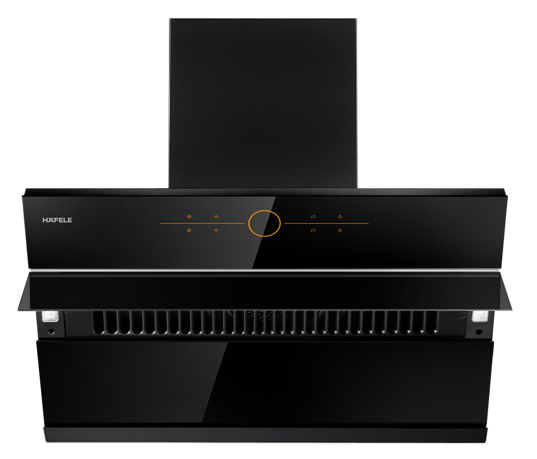 Máy hút mùi áp tường | Hafele HC-H901WB | 533.83.655 | kính đen | 90cm Máy hút mùi áp tường | Hafele HC-H901WB | 533.83.655 | kính đen | 90cm