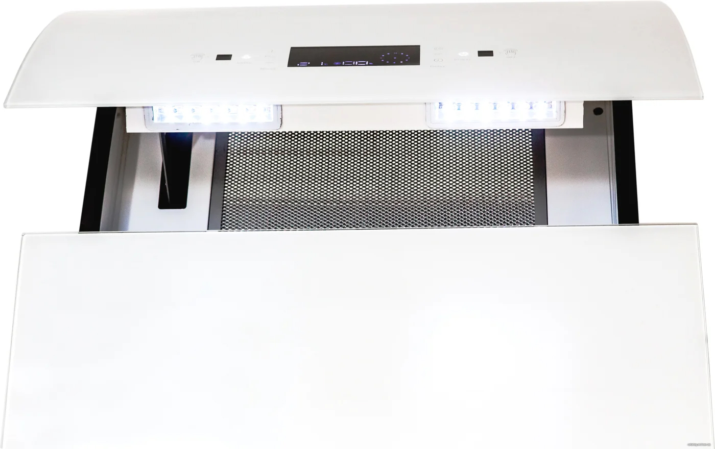 Máy hút mùi áp tường kính vát màu trắng 70cm Binova BI-66Luxury-70 Máy hút mùi áp tường kính vát màu trắng 70cm Binova BI-66Luxury-70