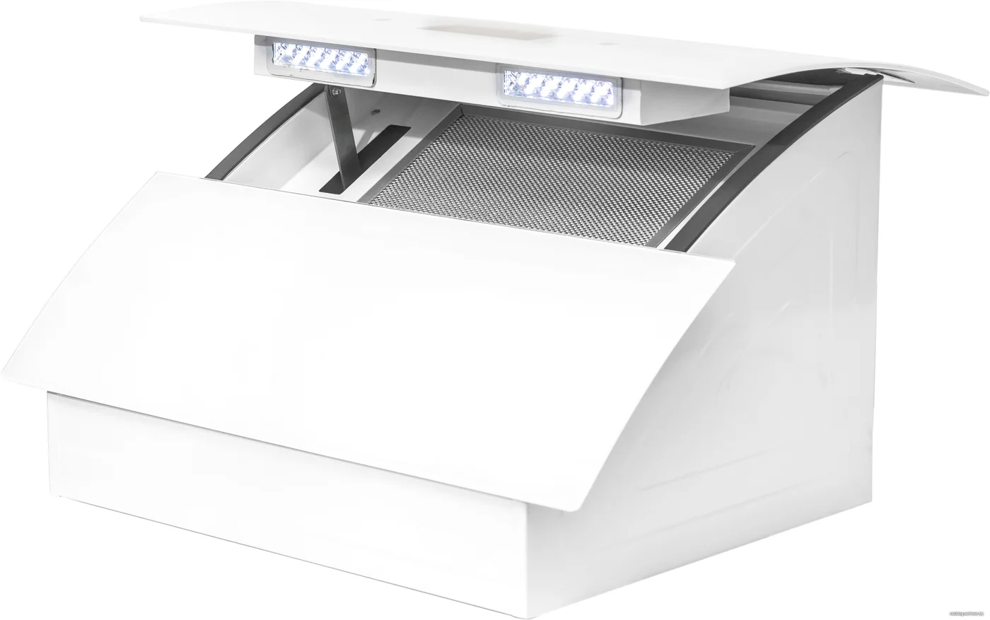 Máy hút mùi áp tường kính vát màu trắng 70cm Binova BI-66Luxury-70 Máy hút mùi áp tường kính vát màu trắng 70cm Binova BI-66Luxury-70