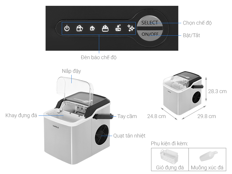 Linh hoạt lựa chọn kích thước đá Linh hoạt lựa chọn kích thước đá