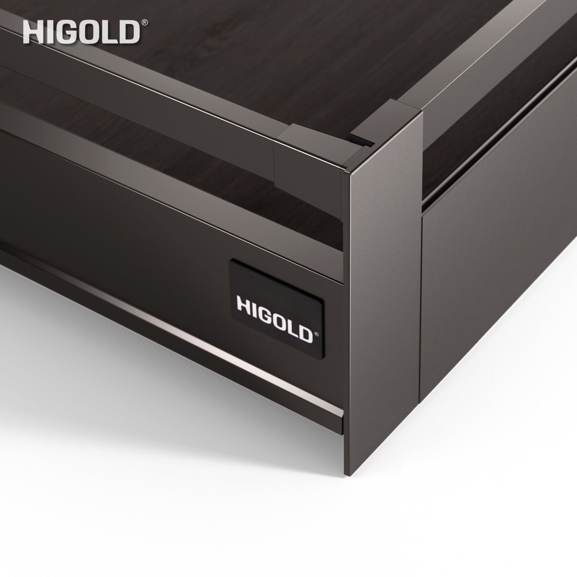 Ray hộp giảm chấn ngăn kéo 3 mặt cao 167mm dài 500mm Higold | Series N | 820020