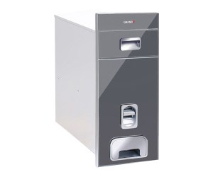 thung-gao-inox-mat-kinh-xam-20kg-nut-nhan-xuong-300mm-grandx-xr-g301g