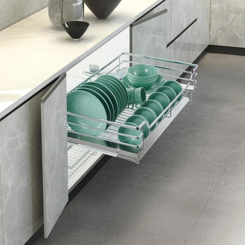 Rổ bát đĩa Inox 304 nan dẹt cao cấp | Hafele Cappella | ray âm giảm chấn | lắp âm tủ cánh mở hoặc cánh kéo Rổ bát đĩa Inox 304 nan dẹt cao cấp | Hafele Cappella | ray âm giảm chấn | lắp âm tủ cánh mở hoặc cánh kéo