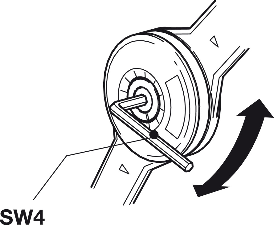 Tay nâng/chống 1 cánh Duo Standard Hafele 373.66.612